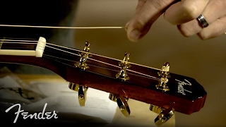 How to Change Your Acoustic Guitar Strings  Fender [upl. by Sinned]