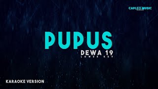 Dewa 19 – Pupus quotLower Keyquot Karaoke Version [upl. by Anna-Diane982]