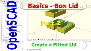 OpenSCAD  Project Enclosure  Part 2  The Lid [upl. by Lewap766]