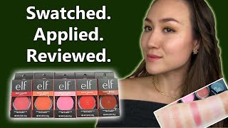 elf PUTTY BLUSHES Swatches Application amp Review [upl. by Joses]