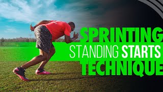 Sprinting Technique  How to Perform Standing Starts aka 2 Point Starts [upl. by Yoj320]