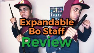 Retractable Self Defense Bo Staff Review  Weapon Logs [upl. by Ocer684]