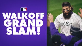 WALKOFF GRAND SLAM Charlie Blackmon wins it for Rockies after they were down in 9th [upl. by Kamal]