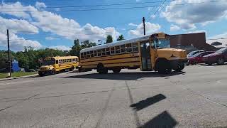 School Buses Leaving Worthington Kilbourne High School [upl. by Malchy]