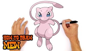 How to Draw Pokemon  Mew [upl. by Annadiane]