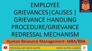 Employee Grievances in HRM  Causes amp Handling procedure of Grievances  essentials of procedure [upl. by Four206]