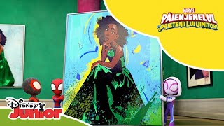 🎨 Atac la operele de artă  Păienjenelul Marvel și prietenii lui uimitori  Disney Junior România [upl. by Gader]