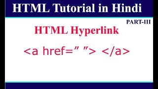 How to Create Hyperlink in HTML  HTML Tutorial in Hindi [upl. by Westphal37]