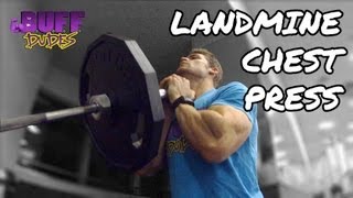 How to Perform Landmine Chest Press  Upper Chest Exercise [upl. by Nnylf]