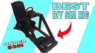 Best DIY Sim Racing Rig For Under 35 Budget Build w Plans [upl. by Nij]