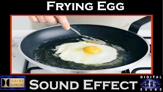 Frying Egg Sound Effect  HI  RES AUDIO [upl. by Vinn]