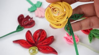 Paper Quilling Flowers  ArtCraft Tutorials by HandiWorks [upl. by Zadoc982]