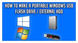 How To Create A Portable Windows USB  Run Windows 10 Off A USB [upl. by Edualc]