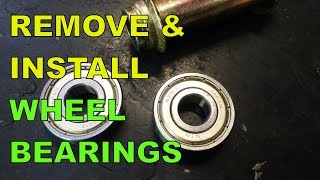 Remove amp Install Scooter  Motorcycle Wheel Bearings The Easy Way [upl. by Eigger]