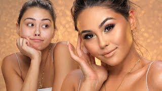 ULTIMATE BRONZE AND GLOWY MAKEUP TUTORIAL FOR BEGINNERS  Roxette Arisa [upl. by Tserrof]