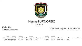 HYMNE PURWOREJO Alto Notasi Angka [upl. by Bbor]