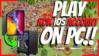 PLAY iOS RoK ON PC Walkthrough on how to do it and TEASER  Rise of Kingdoms [upl. by Niehaus]