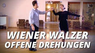 Wiener Walzer  lockere offene Drehungen [upl. by Ennasor]