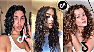 Tik tok Curly Hair Routines 👧 Hair Transformation Tiktok Compilation [upl. by Renat]