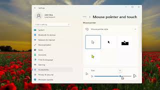 How To Change Mouse Pointer Size On Windows 11 Tutorial [upl. by Dilks]