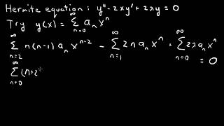 Hermite differential equation [upl. by Ahsirat]