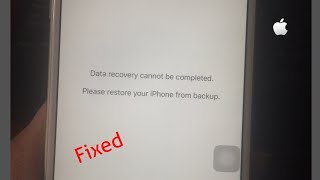 Data Recovery Cannot be Completed Please Restore your iPhoneiPad from Backup in iOS 14136  Fixed [upl. by Rozanne]