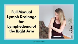 Lymphedema Massage Full Manual Lymphatic Drainage Massage for LEFT ARM Lymphedema [upl. by Euqinimod442]