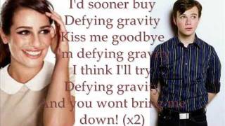 Defying Gravity Glee Lyrics [upl. by Gingras621]