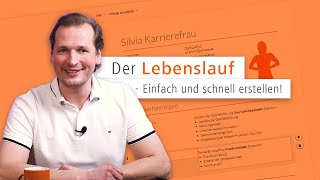 Der Lebenslauf  Einfach und schnell erstellen  JobwareTV [upl. by Okier]