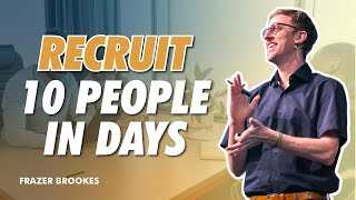 Network Marketing Recruiting – How To Recruit 10 People In 10 Days [upl. by Ahcsim]