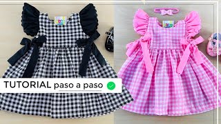 DIY Como hacer vestidos para niñas hermoso [upl. by Airakaz]