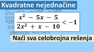 Kvadratne nejednačine zadatak [upl. by Yelsel]