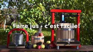 Comment faire jus de pommes raisins  Pressoir hydraulique GP12 [upl. by Nodnar]