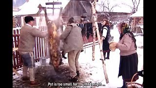 TĂIEREA ȘI POMANA PORCULUI BUCOVINA  ENGLISH SUB  Traditional ”Pig slaughter” ”Pomana” Christmas [upl. by Aneeras]