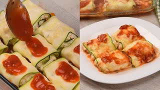 Involtini di zucchine al sugo facili sfiziosi e pronti in pochi passi [upl. by Yauqaj992]