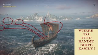 Where To Find Bandit Ships In Assassins Creed Odyssey [upl. by Kreis]