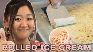 I Learned How To Roll Ice Cream Like A Pro • Tasty [upl. by Aeniah]