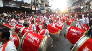 Vighnaharan Dhol Pathak Nashik  Nashikcha raja Visarjan 2016 [upl. by Enneles]