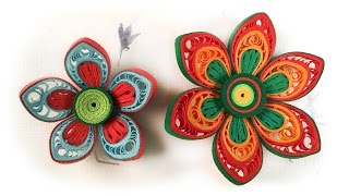 Quilling Flowers Tutorial  How To Make Paper Flower  Advanced Quilling Video [upl. by Cheatham605]