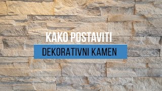 Kako postaviti dekorativni kamen na zid [upl. by Vins]