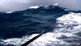 Vendée Globe  sailing in violent storm with 50 knots  Sturmsegeln im Southern Ocean [upl. by Lamoree846]