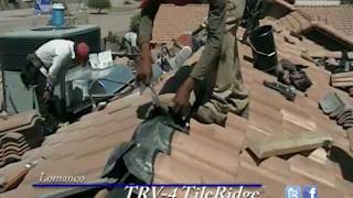 Lomanco TRV4 TileRidge  Tile Roof Ridge Vent Installation [upl. by Swetlana]