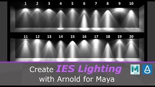 How to use Mayas Photometric and IES Lights [upl. by Eniamahs]