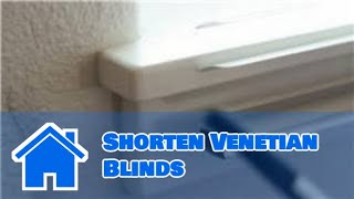 Window Blinds  How to Shorten Venetian Blinds [upl. by Atillertse]