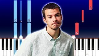 Rex Orange County  Pluto Projector Piano Tutorial [upl. by Reffinnej]