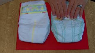 Pampers Baby Dry vs Pampers Premium Protection [upl. by Reldnahc]