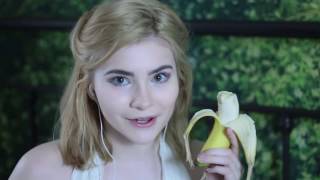 Eating A Banana ASMR yummy tingles [upl. by Ahseyi]