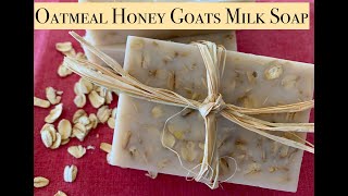 Melt amp Pour Soap Making  Oatmeal Honey  SUPER EASY [upl. by Hilaire]