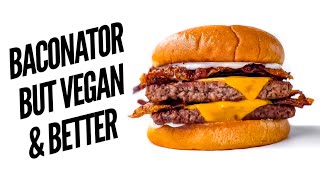 A BACONATOR like WENDYS but VEGAN and BETTER [upl. by Peih836]