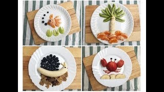 Meriendas fáciles 6 figuras con frutas [upl. by Lupe898]